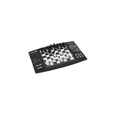 Immagine di Lexibook Chessman Elite, Gioco, Computer di Scacchi interattivo, 64 Livelli difficoltà, LED, Alimentato a Batteria o Adattatore 9V, Bianco/Nero, No Color, 2 giocatori