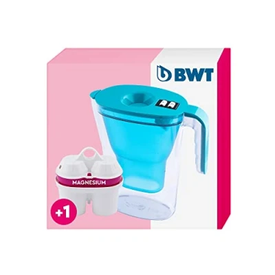 Immagine di BWT Caraffa filtrante 2,6 litri con filtro e timer manuale Vida petrol