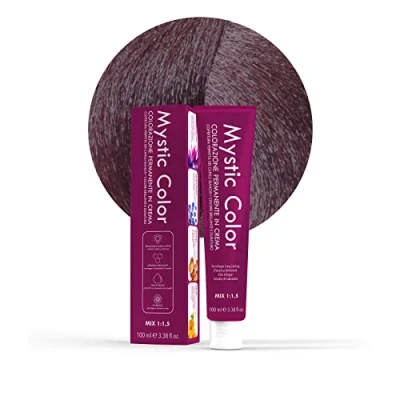 Immagine di Mystic Color Colore Mogano Chiaro 5.5 Tinta per Capelli Colorazione Professionale in Crema a Lunga Durata Con Cheratina Idrolizzata, Olio di Argan e Calendula 100 ml