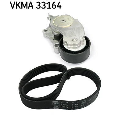 Immagine di SKF VKMA 33164 Kit cinghie Poly V PEUGEOT: 207 Hatchback, 208 I 308 SW 2, CITROËN: C3 II, Berlingo Picasso, FORD: FOCUS 3, C Max 2