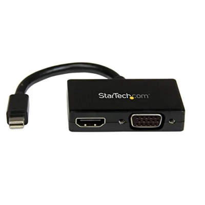 Immagine di STARTECH ADATTATORE DA VIAGGIO MINI DISPLAYPORT A HDMI E VGA 2 IN 1