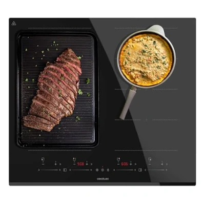 Immagine di Cecotec Piastra a induzione 2 fuochi Bolero Squad I 4800 TotalFlex. Potenza massima 7400 W, 9 livelli con Booster, Timer, Indicatore di calore, Kid Lock e Touch Slider Control