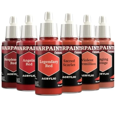 Immagine di The Army Painter, Warpaints Fanatic Flexible Triad: Warm Red, 6x18 ml Colori Acrilici modellismo per Miniature Dnd e Warhammer 40k