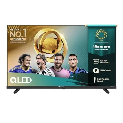 Immagine di Hisense TV 32&quot; QLED Full HD 2025 32E53QT, Smart VIDAA U8, HDR10, Airplay2, Game Mode, Dolby Atmos, Works with Alexa, Tuner DVB T2/S2 HEVC 10, lativù, 32&#039;&#039;,