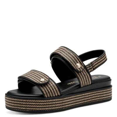 Immagine di MARCO TOZZI Keilsandale 2 28718 44, Sandali con Zeppa Donna, Black Comb, 42 EU