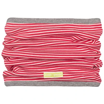 Immagine di loud + proud Wende schlauchschal aus Bio Baumwolle, GOTS Zertifiziert Sciarpa, Rosso (Tomato To), Unica (Taglia Produttore: OS) Unisex Bimbi