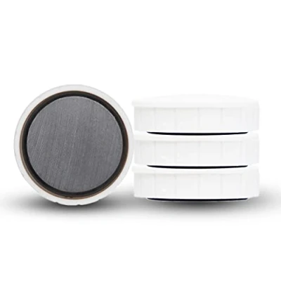 Immagine di MAUL Magnete MAULsolid, Confezione SB magneti infrangibili e piccoli per un uso versatile rotondo con design moderno Ø 32 x 9,6 mm da 4 Bianco