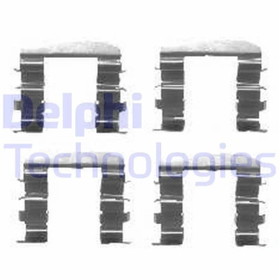 Immagine di DELPHI LX0461 Kit accessori, Pastiglia freno HYUNDAI: ix35, i30 I Hatchback, KIA: CARENS 2, OPEL: Corsa C Hatchback