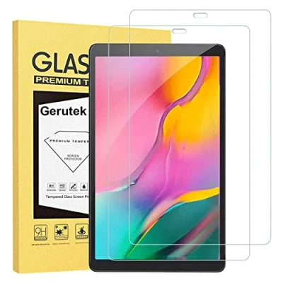 Immagine di Gerutek 2 Pack Pellicola Protettiva per Samsung Galaxy Tab A 8.0&#039;&#039; 2019 (SM T290 / SM T295), Vetro Temperato 8 [0,33 Ultra Trasparente] [Antigraffio] [Installazione Facile] [9H]