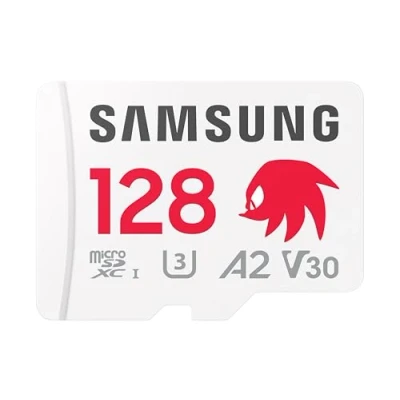 Immagine di Samsung Memorie MB MD128SA Sonic PRO Plus Scheda MicroSD per Console Gaming, Action Cam e Droni da 128GB, UHS I U3, Fino a 180MB/s