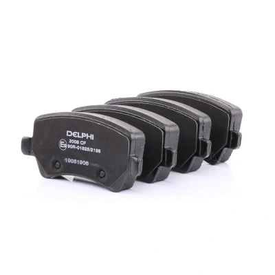 Immagine di DELPHI LP2008 Kit pastiglie freno Non predisposto per contatto segnalazione usura con lamierino anticigolío accessori VOLVO: V60 I, XC60 I