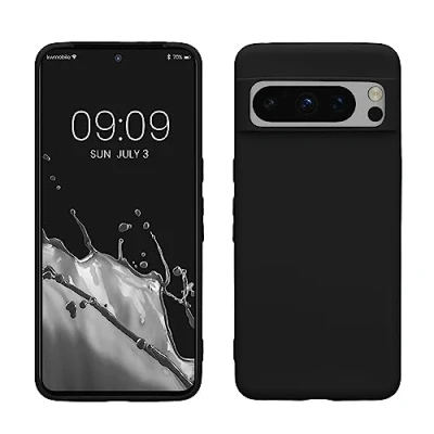 Immagine di kwmobile Custodia Compatibile con Google Pixel 8 Pro Cover Back Case per Smartphone in Silicone TPU Protezione Gommata nero matt