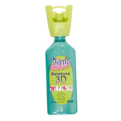 Immagine di DIAM&#039;S Pittura 3D per Tutti i Supporti, Vert Feuille Nacré, 37 ml