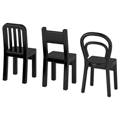 Immagine di Ikea 3 er Set Haken Türgarderobe Aufhänger in Stuhlform Tiefe Höhe SCHW di Ganci Fjantig, Appendiabiti da Porta, a Forma Sedia, profondità: 6 cm, Altezza: 12 Colore Nero, Non specificato