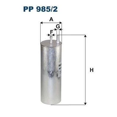 Immagine di FILTRON PP 985/2 Filtro Carburante per condotti/circuiti 8 10 VOLKSWAGEN: Transporter 6, 6 Bus, Multivan