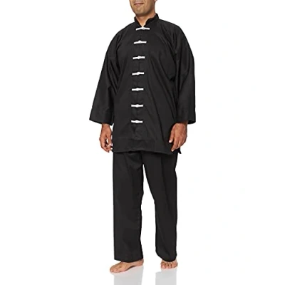 Immagine di DEPICE Divisa da Kung Fu Cina, Nera, Nero (Nero), 140 cm
