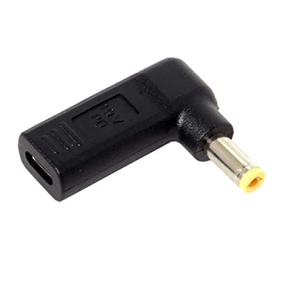 Immagine di chenyang 5.5 * 2.5MM DC 19V a USB 3.1 Tipo C Adattatore per emulatore PD ad angolo di 90 gradi
