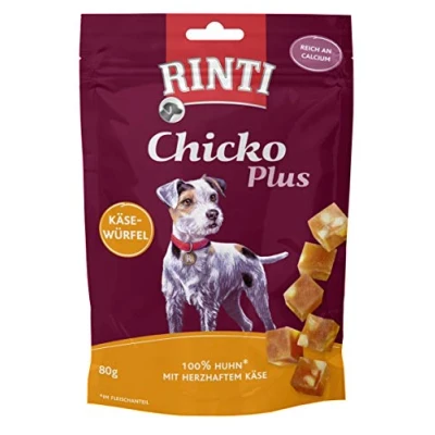 Immagine di RINTI Chicko Plus Cubo per formaggio con pollo, 12 x 80 g