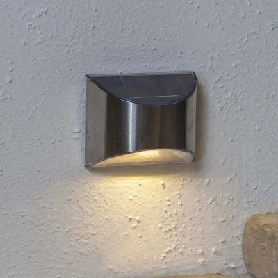 Immagine di STAR TRADING Applique LED solare Wally, argento, set 2x