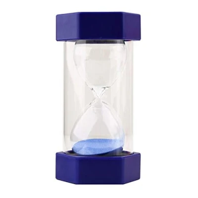 Immagine di PLMM Sabbia Timer,Set di Clessidra,Ornamento Timer Clessidra30 Minuti,1/5/10/15/20/30/45/50/60 Minuti,Assistente Gestione del Tempo,Natale Orologio Sandglass(60 Min)