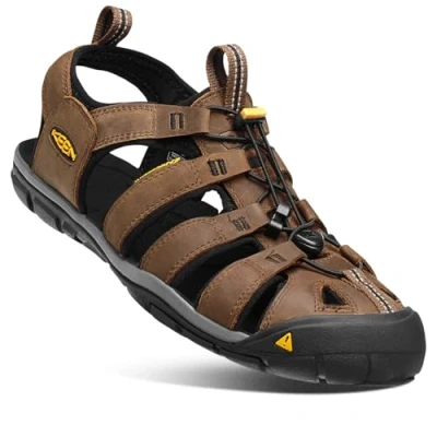 Immagine di KEEN Clearwater Cnx, Sandali Uomo, Marrone (Dark Earth/Black Cuoio), 39.5 EU