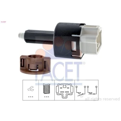 Immagine di FACET 7.1177 Interruttore luce freno meccanico Made in Italy OE Equivalent MITSUBISHI: PAJERO 3, CITROËN: C Crosser SUV