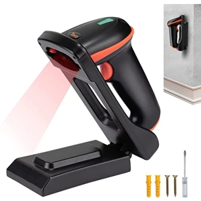 Immagine di Tera D5100 CR Supporto da parete 1D 2D QR, senza fili, 2,4 GHz, cavo USB 2,0, con e lettore di codici a barre