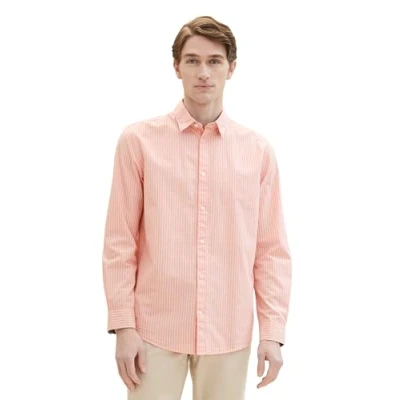 Immagine di TOM TAILOR 1041174 Camicia, Hazy Coral Rose Stripe 35192, XL Uomo