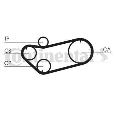 Immagine di CONTITECH CT659 Cinghia Distribuzione 105 19 CITROËN: GS Hatchback