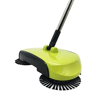 Immagine di Multifunzione Manuale Hand Push Sweeping Machine Non Electric 360 Gradi Rotante Pavimento Mop Scopa Paletta Strumenti di Pulizia Della Casa Set Carino