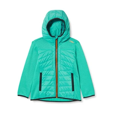 Immagine di CMP Giacca in Knit Tech da bambini con cappuccio fisso, Emerald, 110