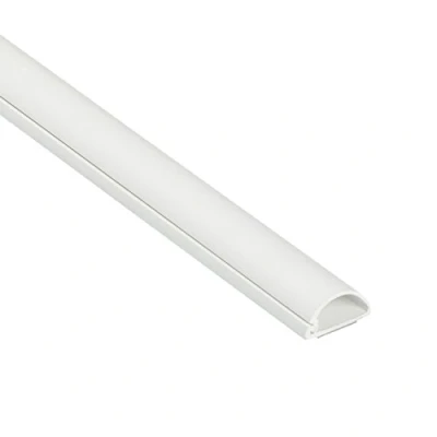 Immagine di D Line Micro+ 1M2010W, Passacavi, Canalina Copricavi, Passacavi Pavimento 20 x 10 mm 1 m Lunghezza Bianco