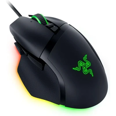Immagine di Razer Basilisk V3 35K Mouse da gioco cablato ergonomico e completamente personalizzabile Sensore ottico Focus Pro (rotellina HyperScroll, illuminazione Chroma a 11 zone) Nero