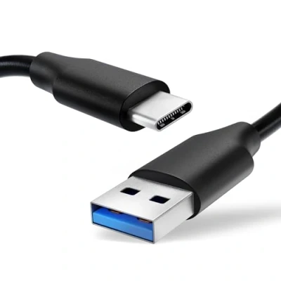 Immagine di subtel Cavo USB C Type A, Cavetto di Ricarica 3A e trasferimento Dati a 480 MBit/s 2.0, in Nero, per Notebook, cellulari, Tablet Altri dispotivi