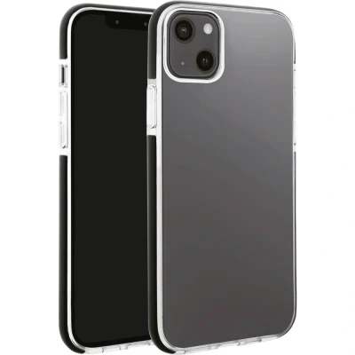 Immagine di Vivanco Rock Solid Backcover per cellulare Apple iPhone 13 Trasparente, Nero Carica induttiva, Anti urti