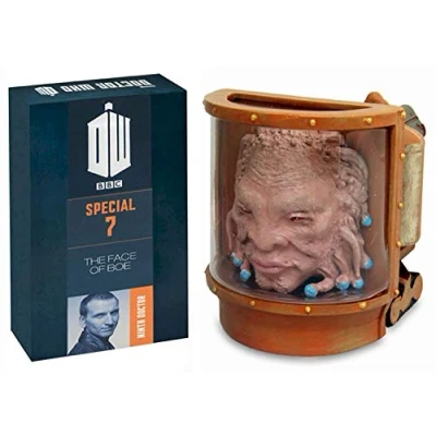 Immagine di Licenza ufficiale Merchandise Doctor Who, collezione di statuette, dipinto a mano con volto Boe, scala 1:16, modello in scatola # SP7