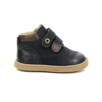 Immagine di Kickers Tackeasy, Scarpe con Lacci Unisex Bambini, Marina, 18 EU