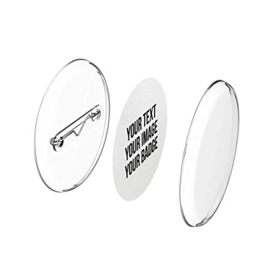 Immagine di Creare spillette da soli senza pressa per spille (30mm, 10 pezzi) Set di a pressione con chiusura sicurezza e carta A4