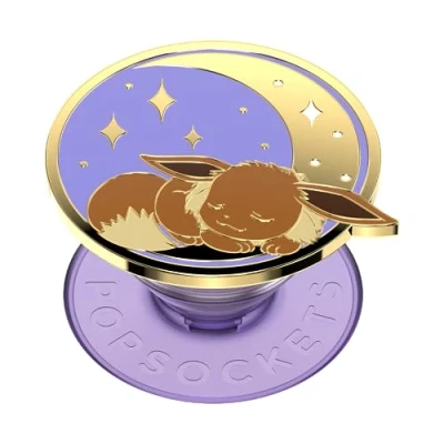 Immagine di PopSockets: PopGrip Supporto e Impugnatura per Telefoni Cellulari Tablet con un Top Intercambiabile Pokémon Enamel Sleeping Eevee