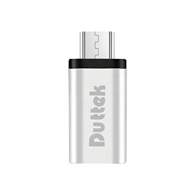 Immagine di Duttek adattatore USB C usb, 3.1 tipo OTG, da femmina a micro maschio OTG (On the Go) convertitore di sincronizzazione dati (argento)