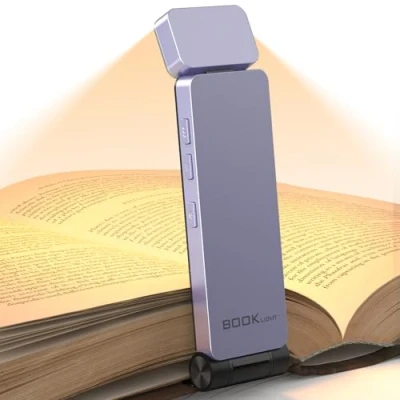 Immagine di maxtachi Luce per Lettura Libri a Letto, Ricaricabile USB da Libro, 3 Colori e Luminosità Regolabili in Continuo, Proteggere gli Occhi, Flessibile Amanti dei