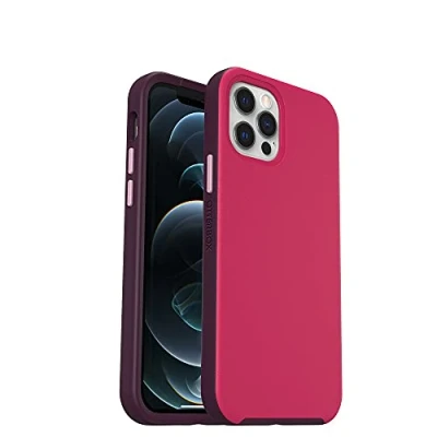 Immagine di OtterBox cover per iPhone 12 / Pro Slim con MagSafe, resistente a shock e cadute, Sottile, protettiva, leggera, testata norme anti caduta MIL STD 810G, Rosa/Viola