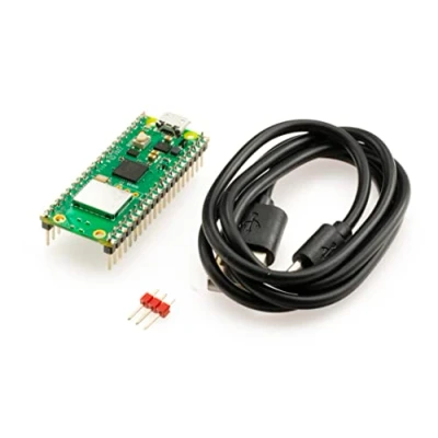Immagine di SEENGREAT Raspberry Pi Pico WiFi Microcontroller Board, built in WiFi, RP2040 chip, CYW43439 Wireless Dual Core ARM Cortex M0+, con intestazione pre soldered (codice colore)