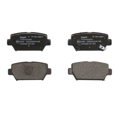 Immagine di DELPHI LP3433 Kit pastiglie freno con segnalatore acustico usura lamierino anticigolío senza accessori MITSUBISHI: Eclipse Cross