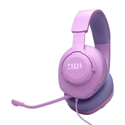 Immagine di JBL Quantum 100M2 Cuffie Gaming Over Ear con Filo, QuantumSOUND Signature e Jack per da 3,5 mm, Compatibilità Multi Platform, Microfono Rimovibile, Opzione Mute, Viola