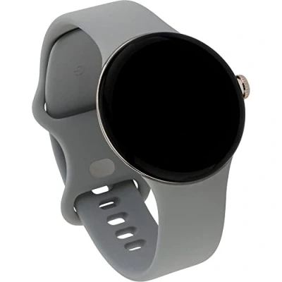 Immagine di Google Pixel Watch Montre connectée Android avec suivi et analyse des activités de la fréquence cardiaque Champagne Gold Stainless Steel case with Hazel Active band, LTE
