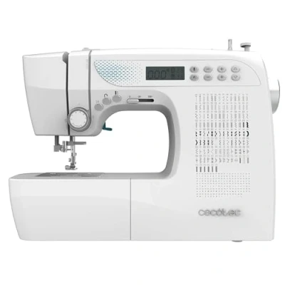 Immagine di Cecotec Macchina da Cucire Elettronica 215 Punti BelleCouture 21500. Motore Digitale, Schermo LCD, Manopola Regolazione del Filo, Avvolgimento Automatico, Luce LED, Kit Accessori, Livello Esperto