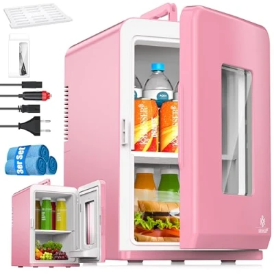 Immagine di KESSER® 2in1 Mini frigo Box 15 Litri Funzione Raffreddamento e Riscaldamento Portatile AC DC 220 240V/12V Presa accendisigari scalda Sigaretta Termico Auto Ufficio