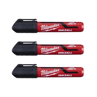 Immagine di Marcador con punta cincelada Negro 6mm 3uds INKZALL Black L Chisel Tip Marker (3PK)
