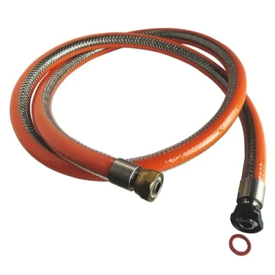 Immagine di SOMATHERM FOR YOU B607 10 Flessibile inox 1 m Collegamento: M20/150 dado girevole 15/21 Durata illimitata Alimentazione a bottiglia di BUTANE/PROPANE, grigio